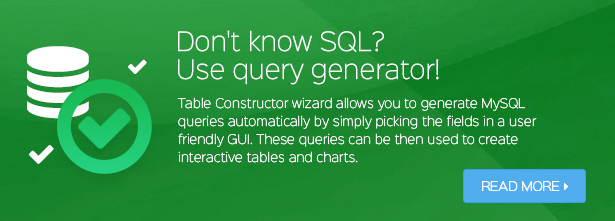 Table Constructor wizard allows you to generate MySQL queries automatically Table Constructor wizard allows you to generate MySQL queries automatically