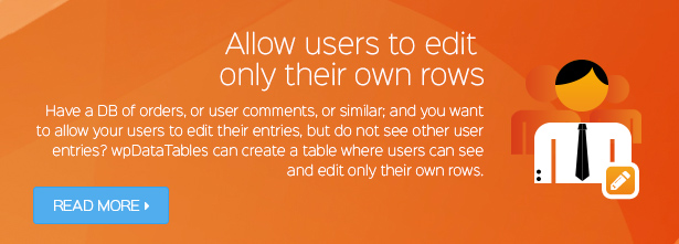 WordPress Tables where users edit only their own data WordPress Tables where users edit only their own data