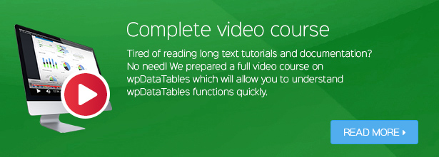 Video Course on wpDataTables Tables and Charts WordPress Plugin Video Course on wpDataTables Tables and Charts WordPress Plugin