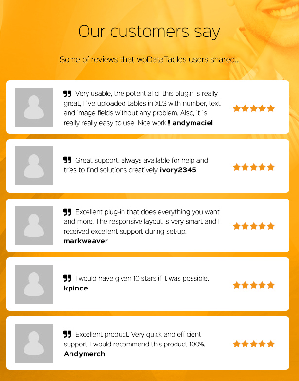 wpDataTables Reviews wpDataTables Reviews