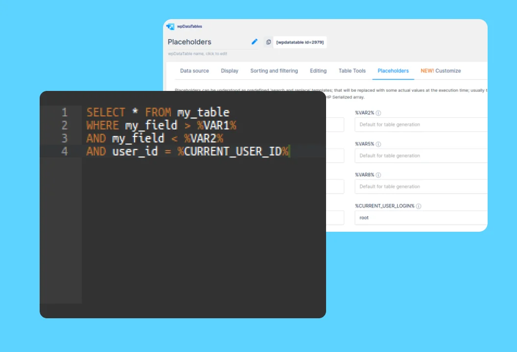 Features - wpDataTables - Tables and Charts WordPress Plugin