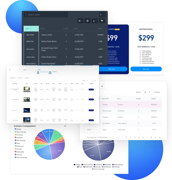 wpdatatables intro features