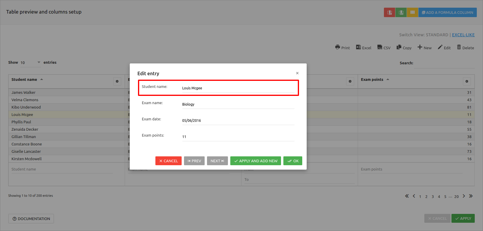 wpDataTables Editor Input Types