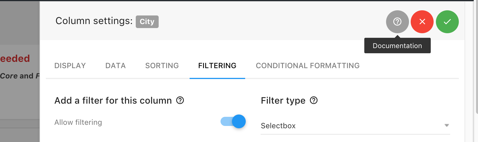 filter type select box