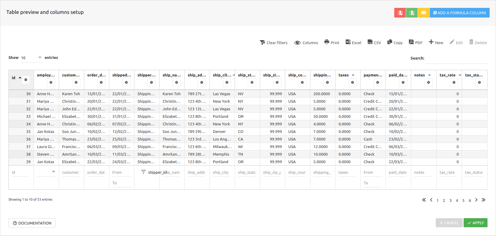wpDataTables limit table width
