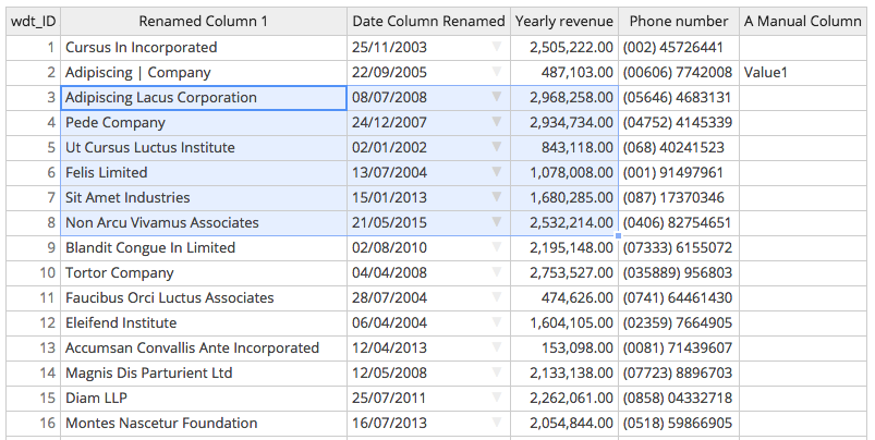 Edit Tables in WordPress like in Excel