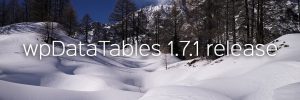 wpDataTables 1.7.1 Released
