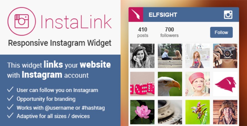 here s another popular wordpress instagram widget time turn your post or a sidebar into a beautiful and responsive photo gallery - follow us on instagram widget wordpress