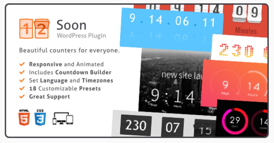 red countdown timer