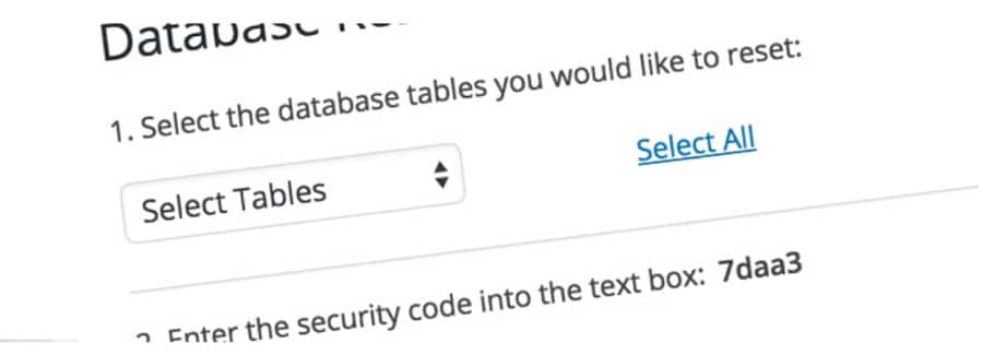 How to Reset Your WordPress Database to Default Settings