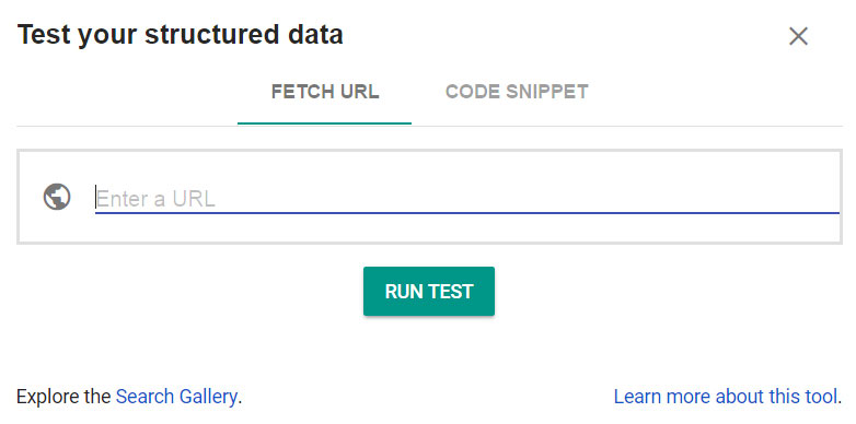 rich snippets test tool