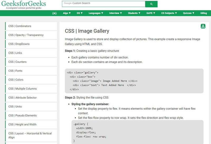 CSS Image Gallery Examples That You Can Use on Your Site