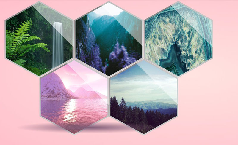 CSS Image Gallery Examples That You Can Use On Your Site   Hexagon Gallery 