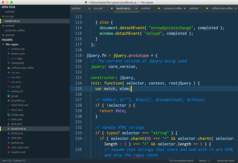 sublime text color themes