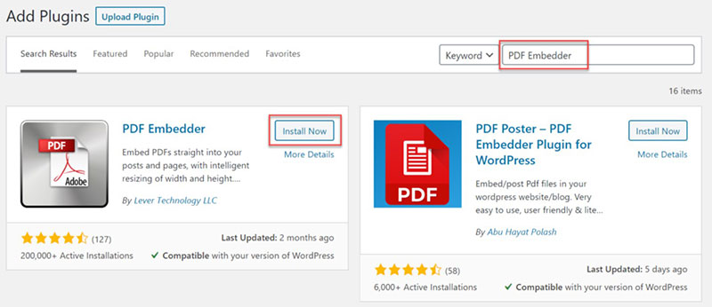 how to make a pdf a link in wordpress