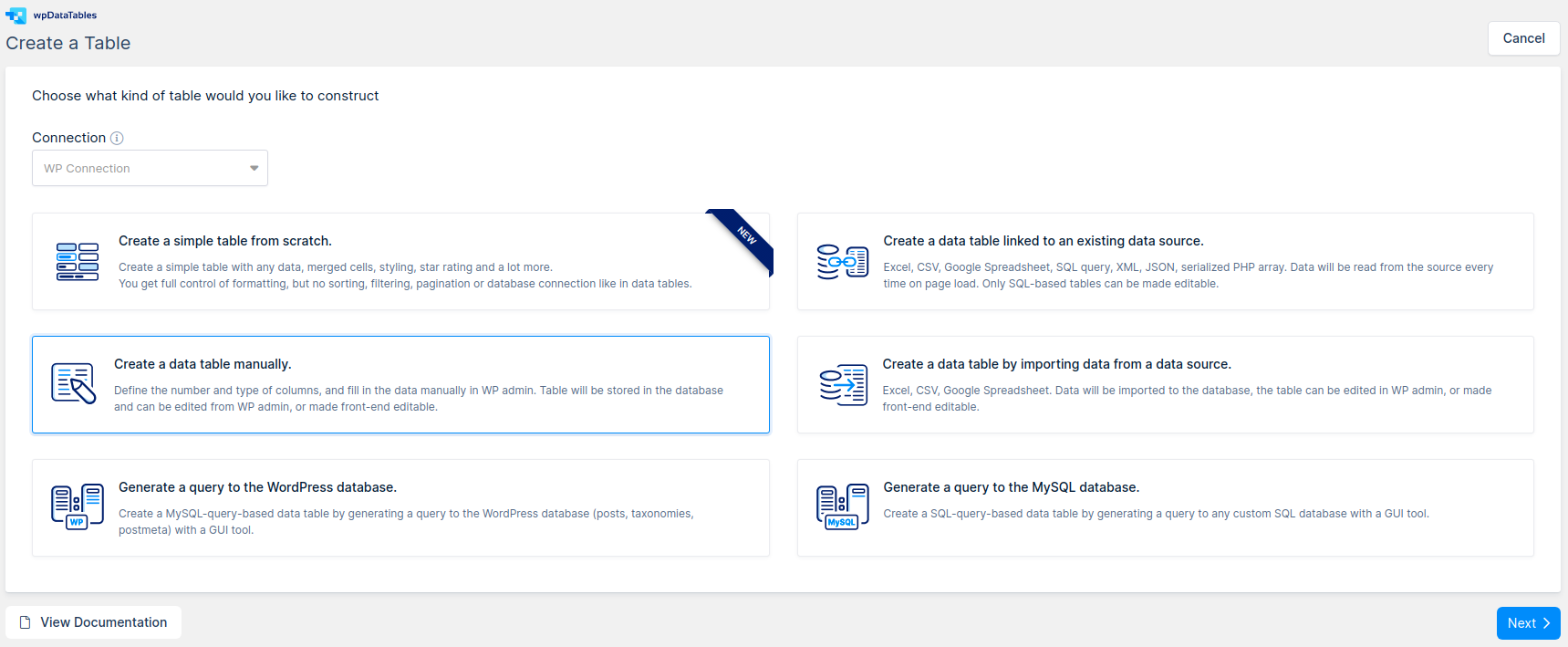 how to add a user account to a data base table