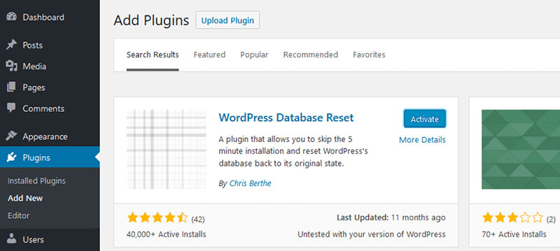 How to Reset Your WordPress Database to Default Settings