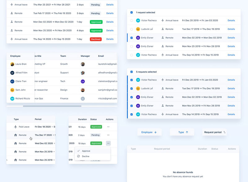 Data Table UI Design Guide 30 Examples Data Table UI Design Guide 30 Examples