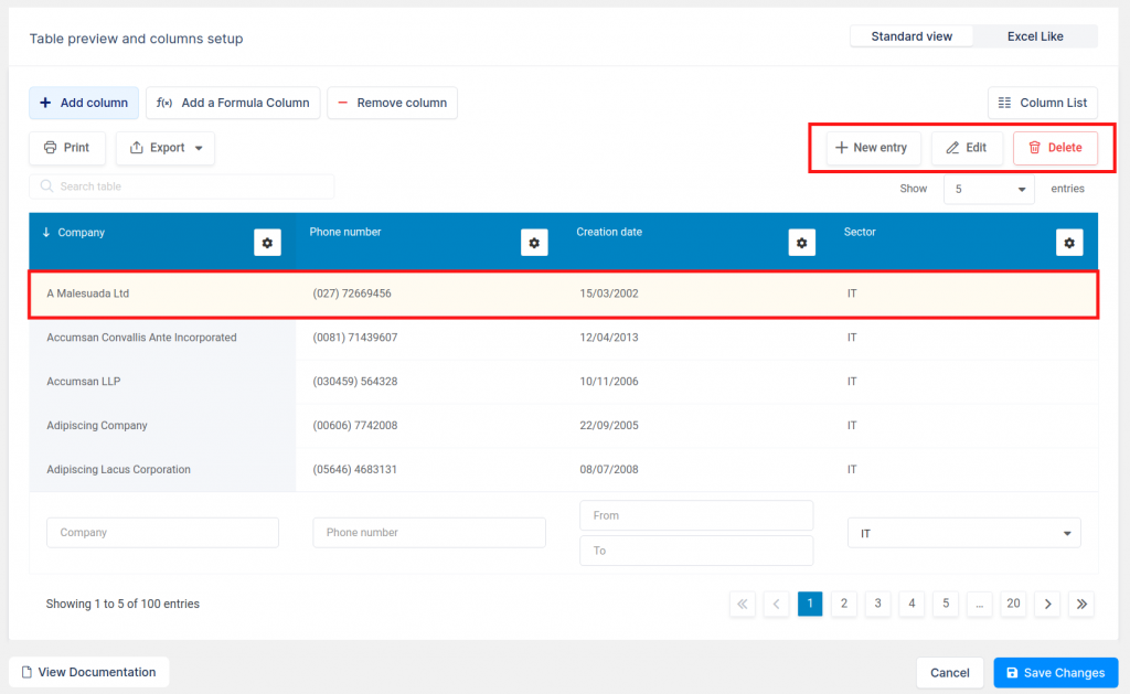 Creating editable tables - wpDataTables - Tables and Charts Plugin