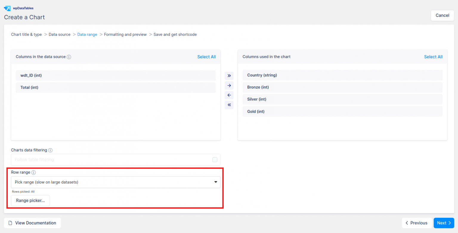 How to create responsive charts in wordpress with wpDataTables