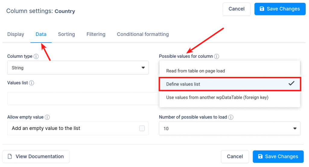 Advanced filtering wpDataTables Tables and Charts WordPress Plugin