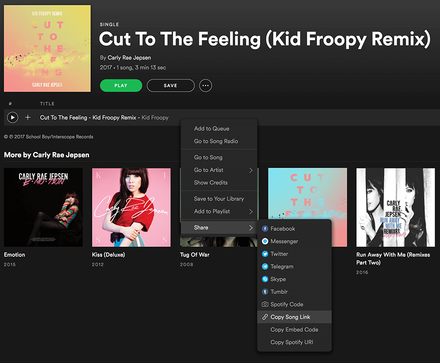 The Shop Music - A Spotify widget for your online store