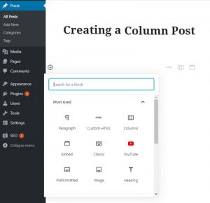 How To Make Columns In WordPress Quickly And Easily