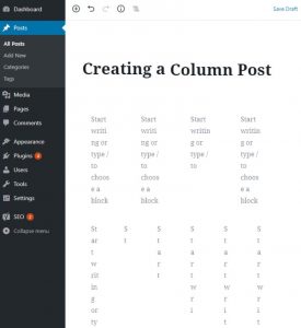 How To Make Columns In WordPress Quickly And Easily