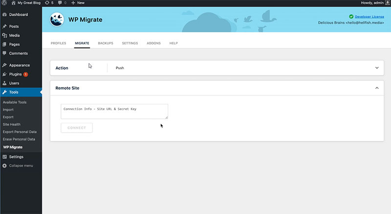 WP Migrate (formerly WP Migrate DB) - Best for moving a database between sites
