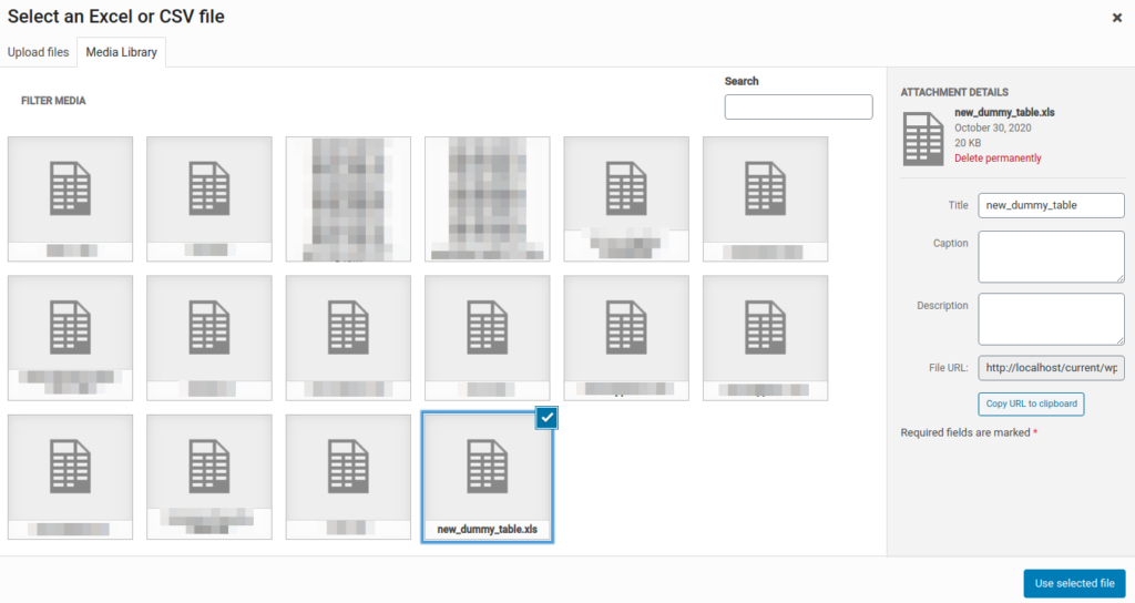How an Excel File Is Imported Into WordPress With wpDataTables