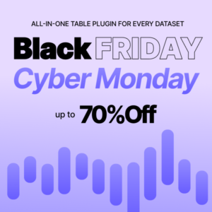 black friday deals for wpDataTables