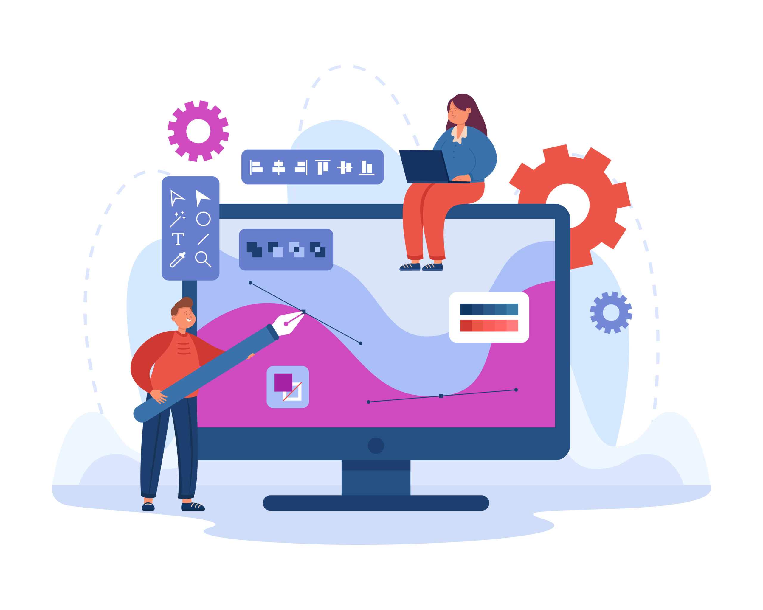 Website customization illustration