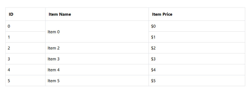 Bootstrap Table